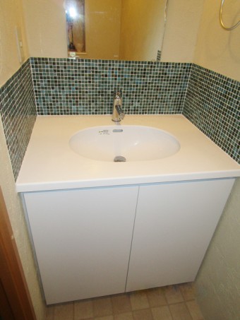 造作でオリジナルの洗面化粧台 造作でオリジナルの洗面化粧台